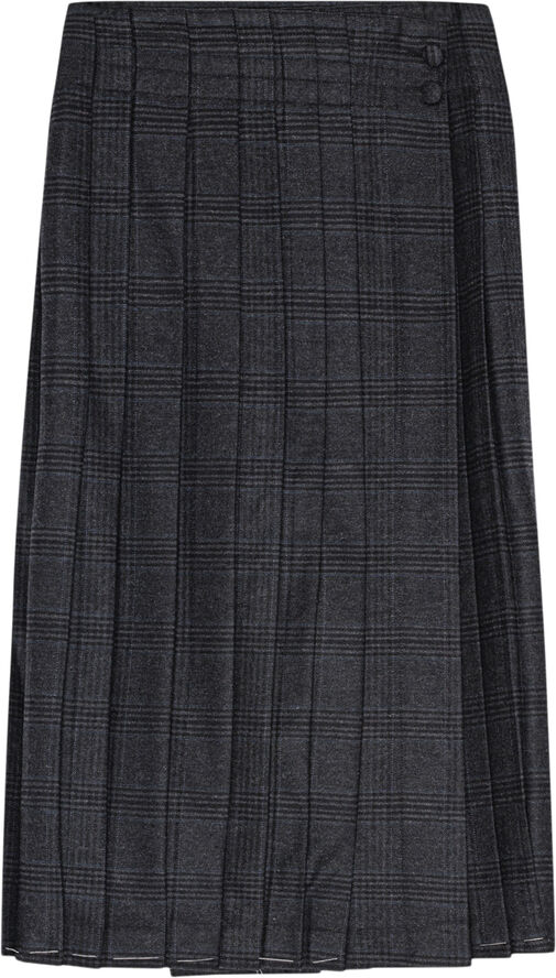 REMAIN Pleated Suiting Skirt Caviar comb.