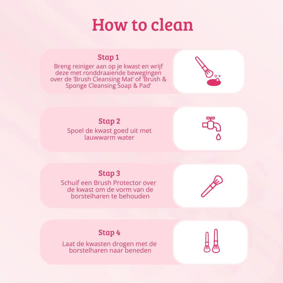 Soft Pink & Gold Bronzer & Blush Blending Brush