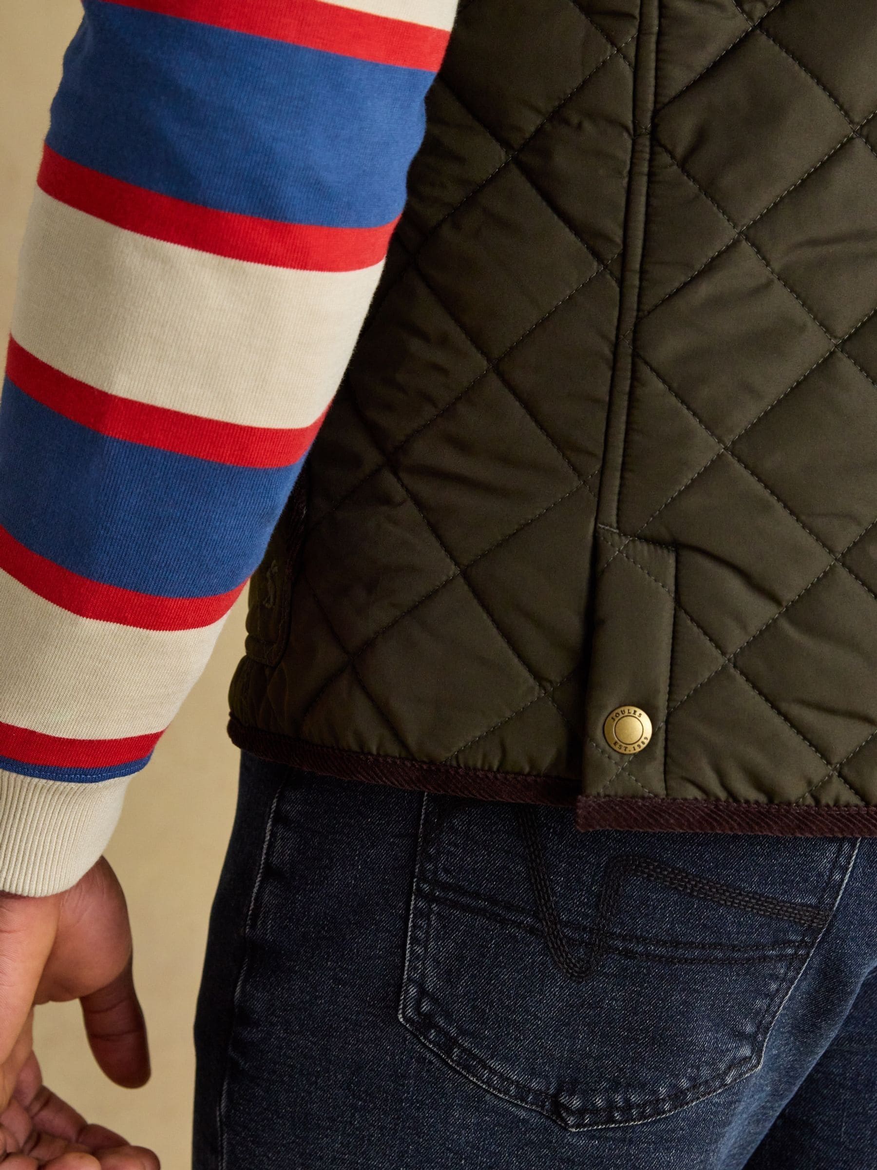 Groen - Maynard Diamond Quilted Gilet