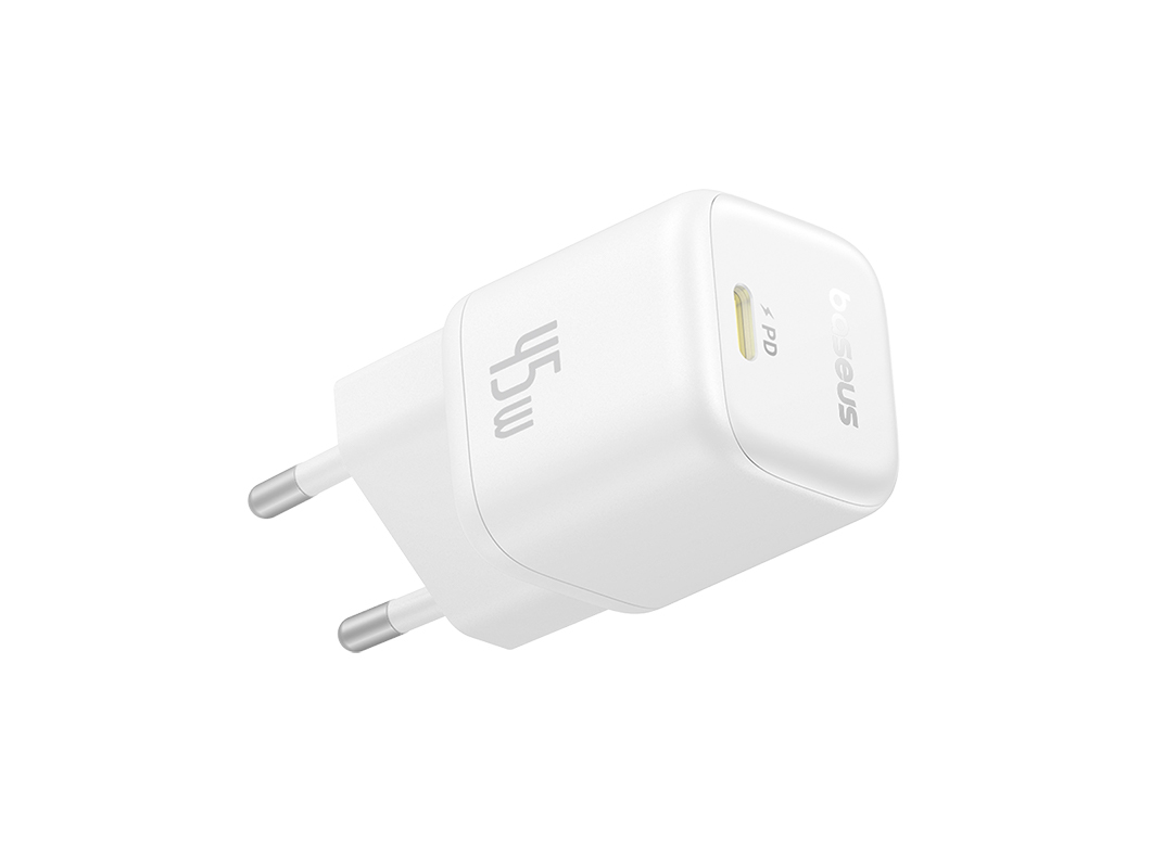 CARREGADOR BASEUS MOON WHITE PICOGO USB-C 45W