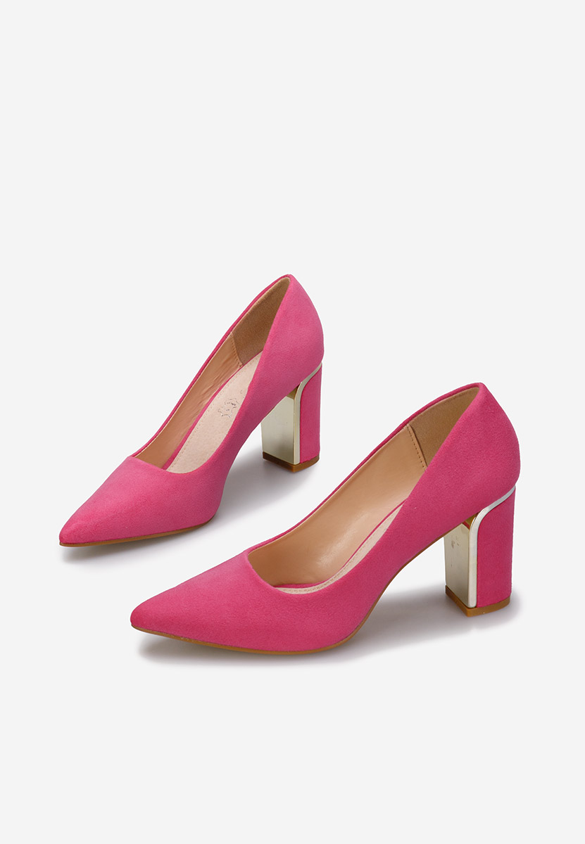 Chaussures à talon épais fuchsia Sireda