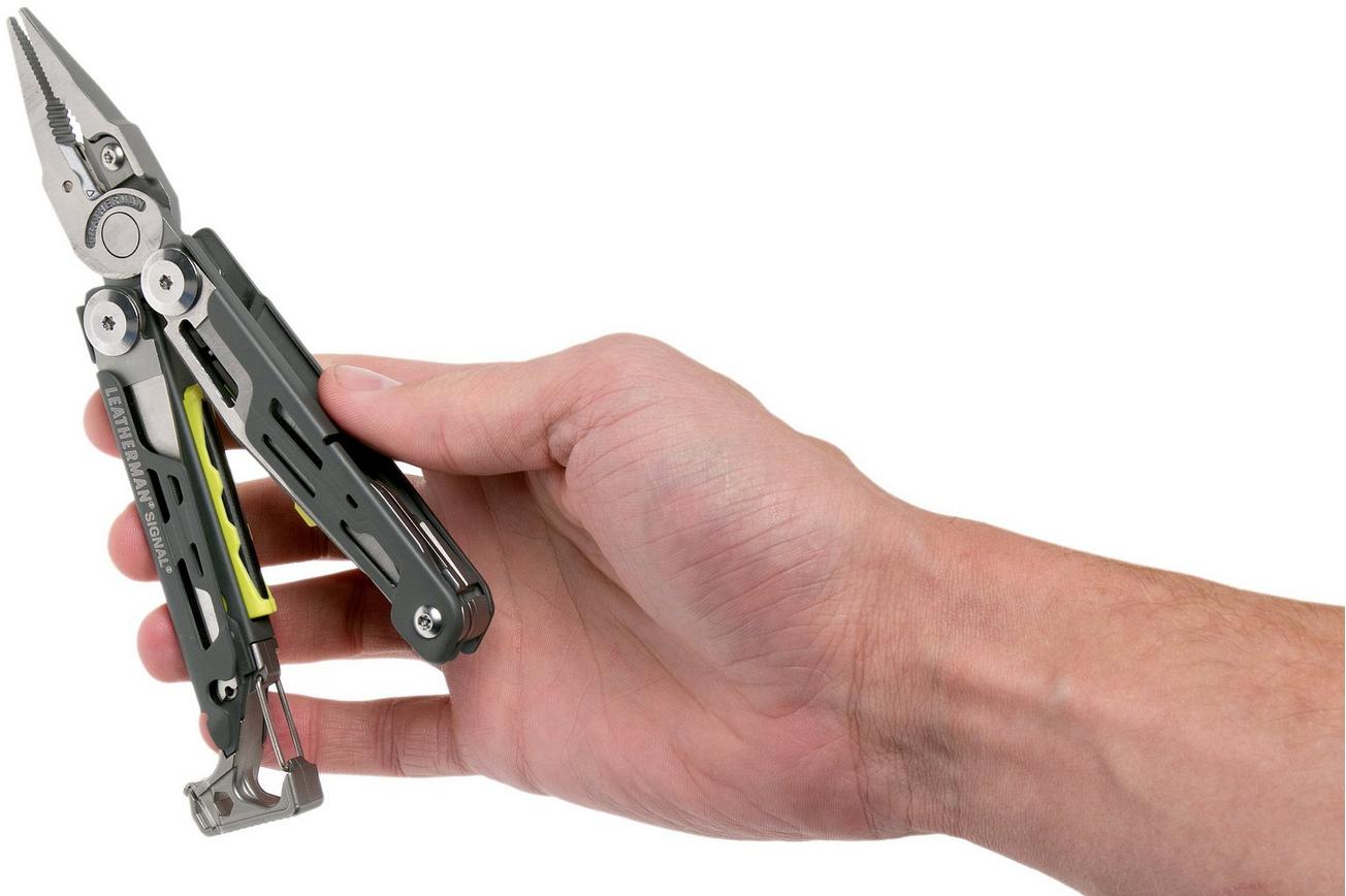 Leatherman Signal Granite Grey survival multitool 832737, nylon foedraal