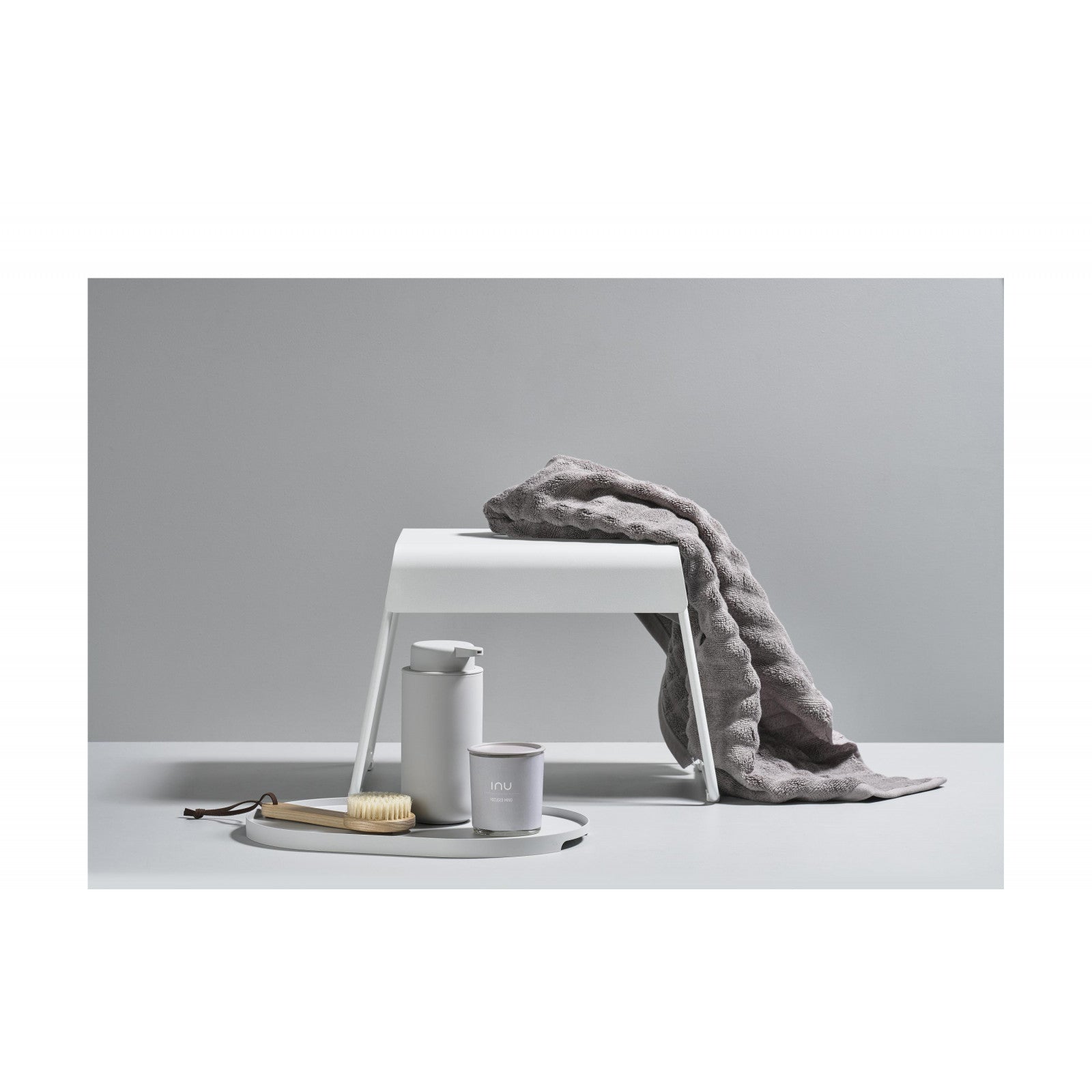 Hocker Zone Stahl, Weiss