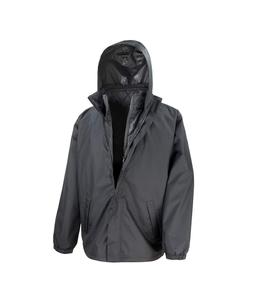 Result Core - Doudoune 3 en 1 avec gilet matelassé - Homme (Noir) - UTBC908