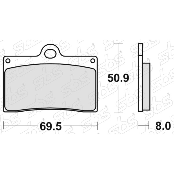SBS - Plaquettes de frein 566 H.CT