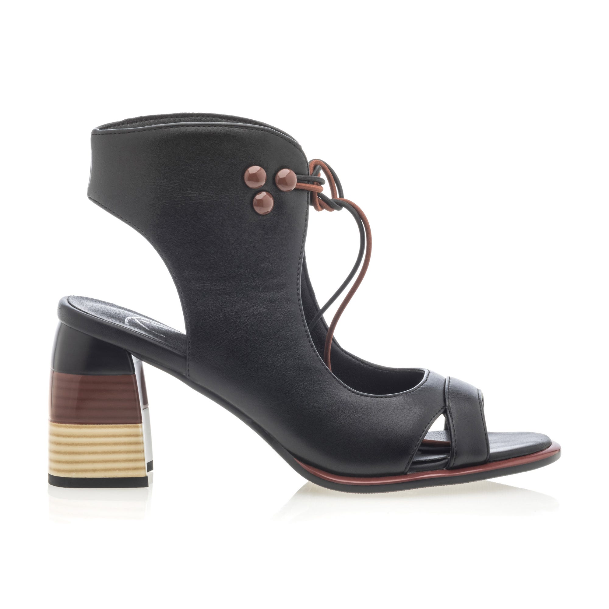 Nu-pieds à talon Femme noir