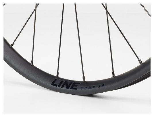 Roue Avant Bontrager Line Comp 30 TLR 27.5'' I Boost 15x110 mm I 6 Trous Noir