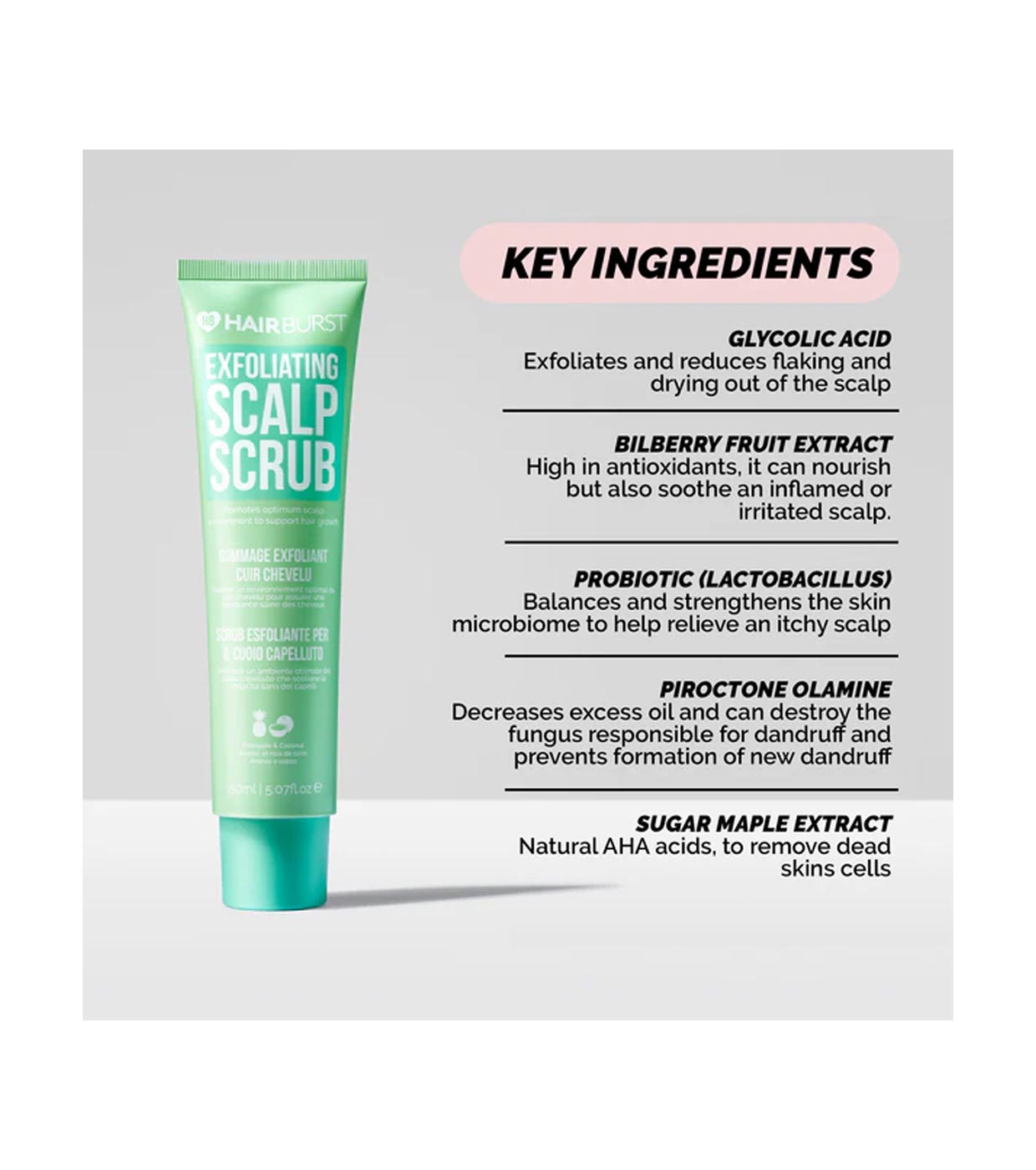 Hairburst - Esfoliante para couro cabeludo