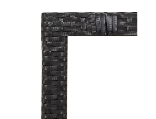 VIDAXL - Ensemble table et chaises Ensemble à manger de jardin coussins 7pcs noir résine tress...