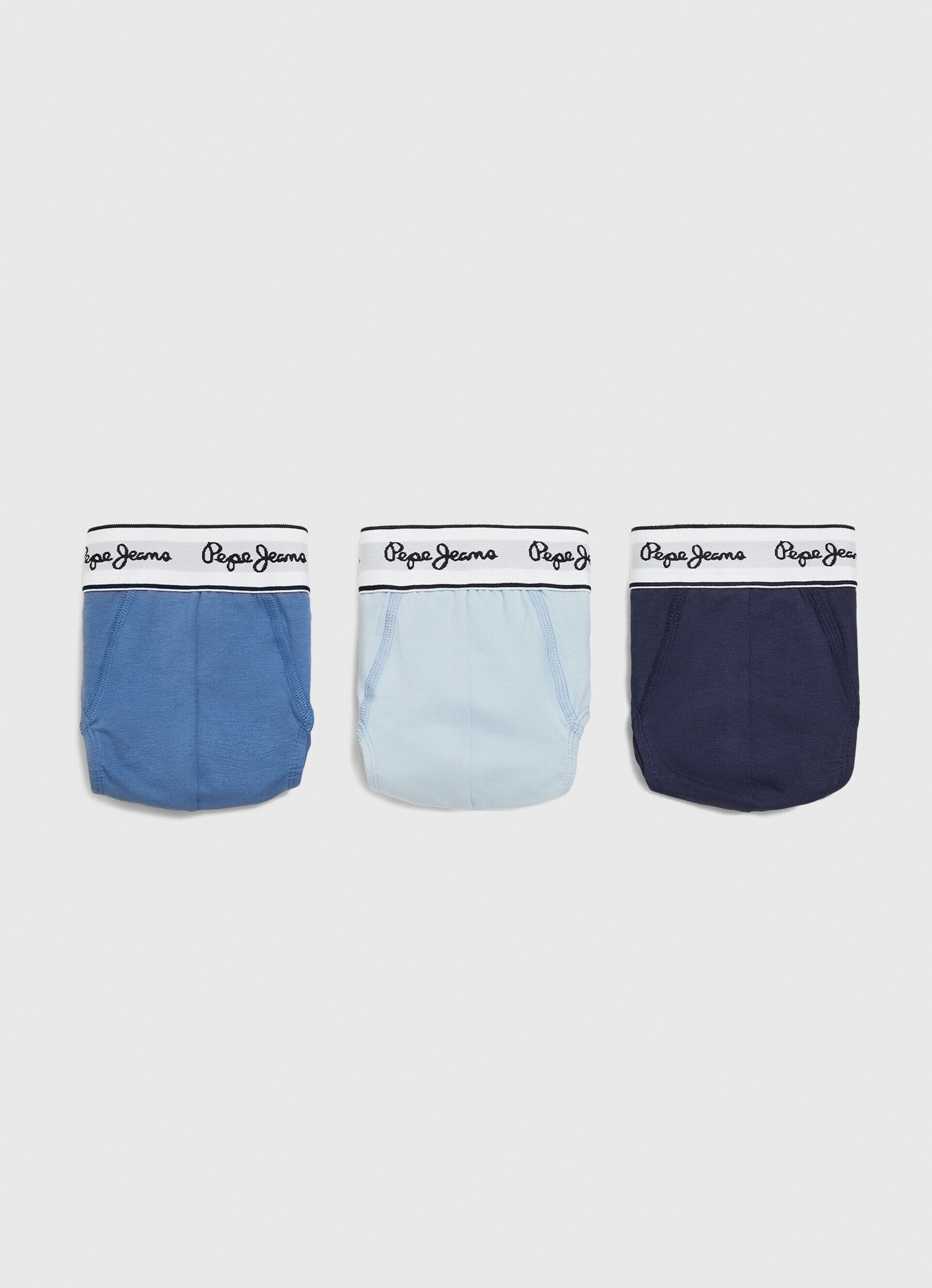 Pacote com 3 Slips Sólidos BF - azul ozzy