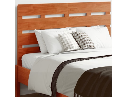 VIDAXL - Tête de lit cire marron 120 cm bois massif de pin