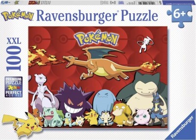 Pokémon Puslespil - 100 Xxl Brikker - Ravensburger