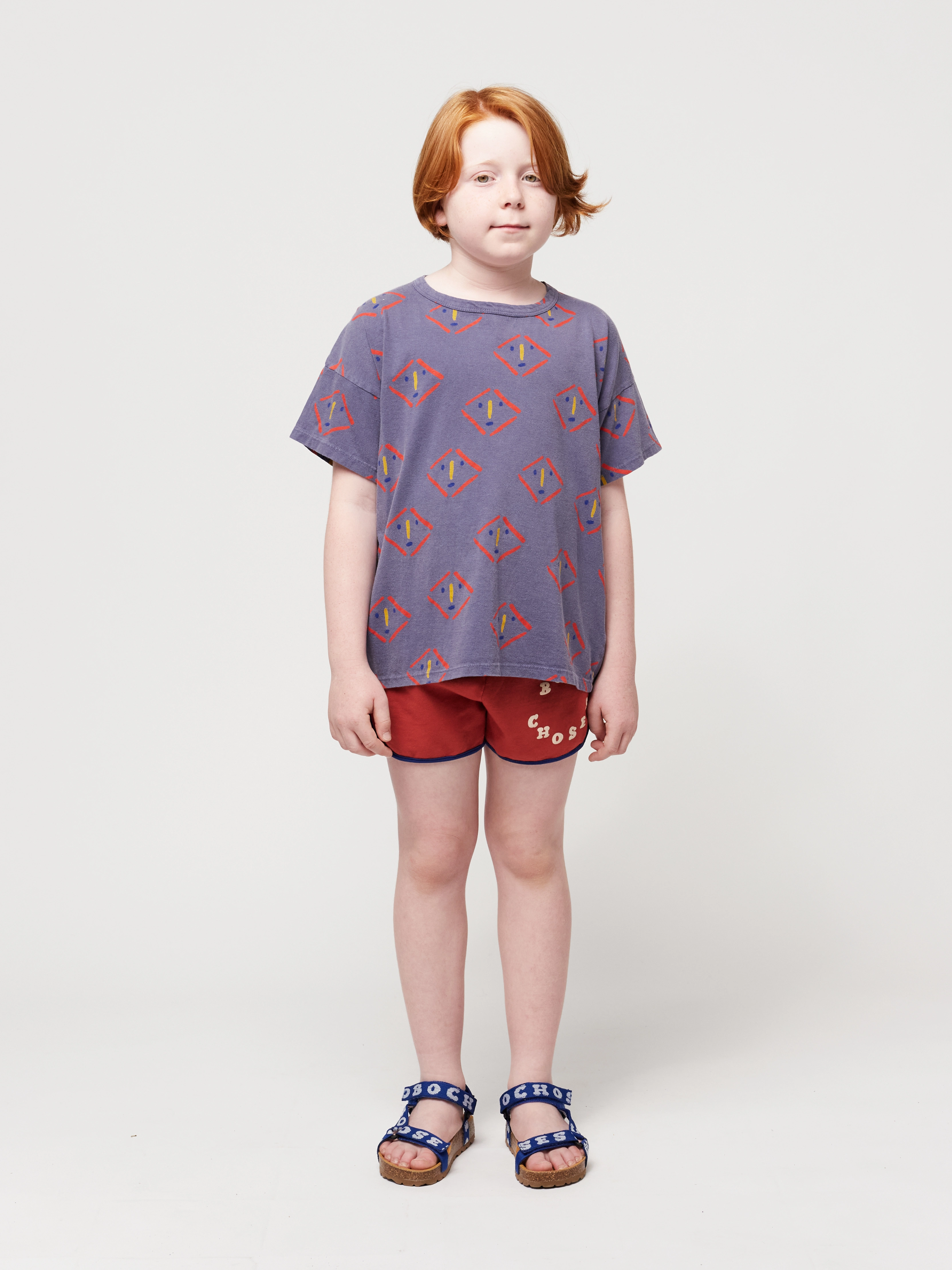 T-Shirt MASKS OLL OVER in prussian blue