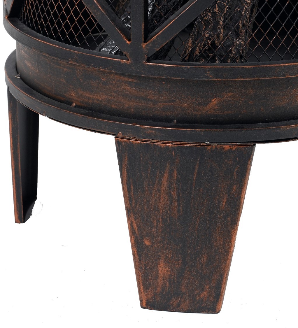 TEPRO Feuerstelle GRACEWOOD - schwarz-bronze - 1127