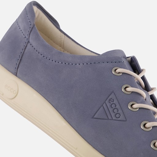 Ecco Soft 2.0 W Veterschoenen blauw Nubuck