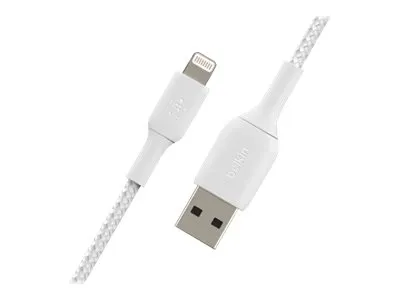 Belkin BoostCharge - Lightning-kabel - Lightning han til USB han - 1 m - hvid