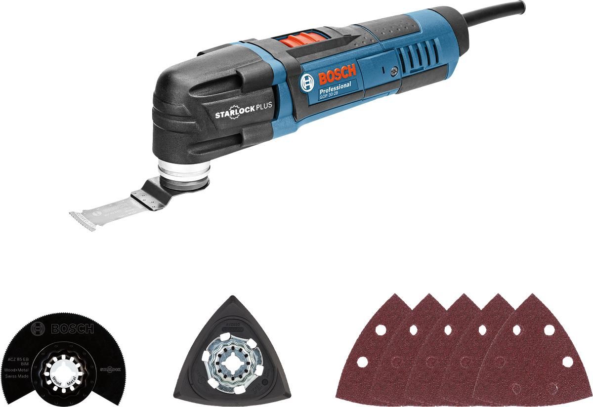 Bosch Professional GOP 30-28 Multitool met Accessoires 300W in L-Boxx - 0601237000