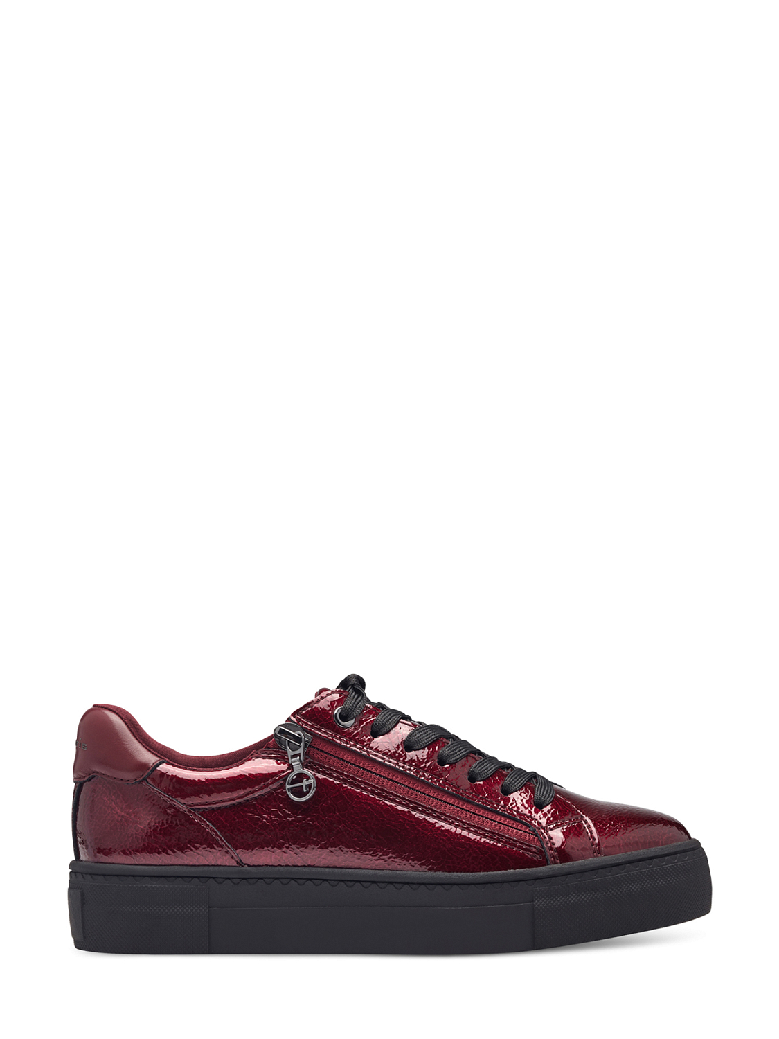 Tamaris Red Patent Platform Sneakers
