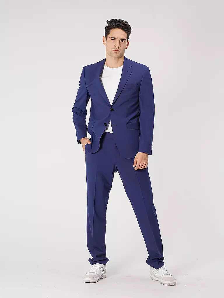 BOSS Anzughose Regular Fit LENON blau