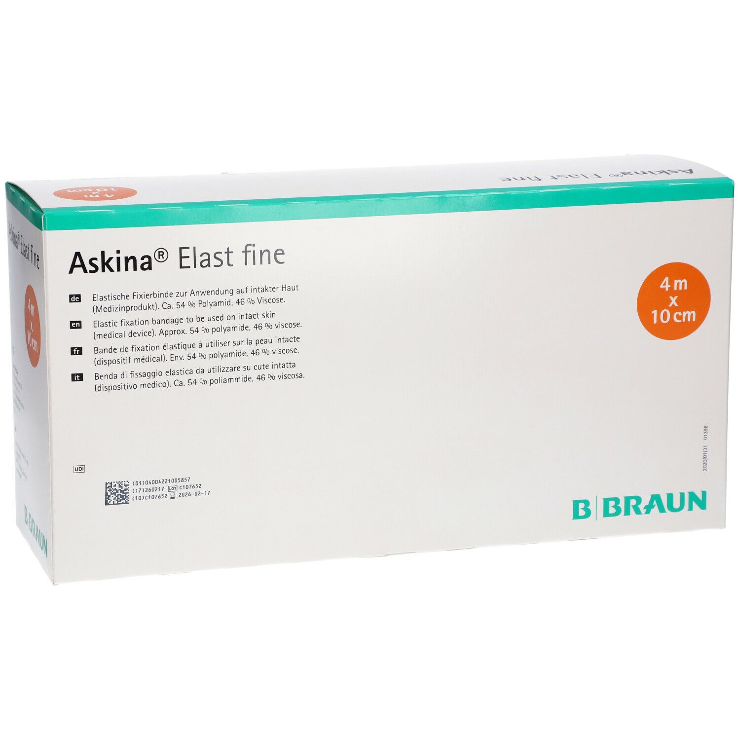 Askina® Elast Fine Fixierbinde 4 m x 10 cm lose