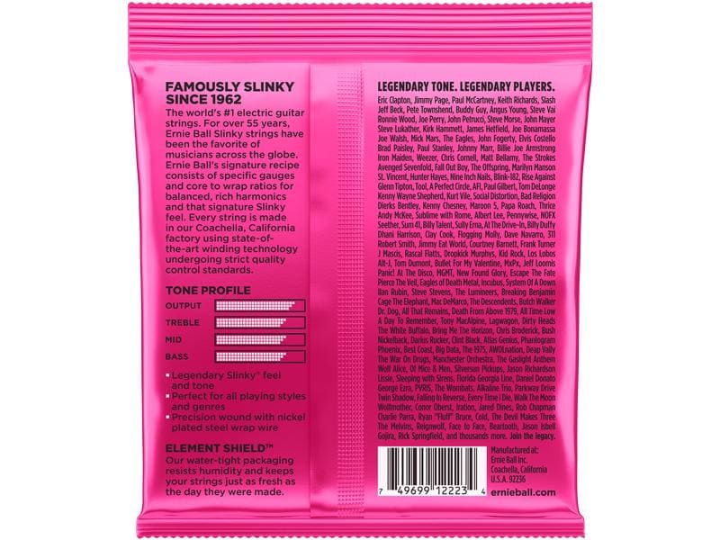 Ernie Ball Gitarrensaiten 2223 Slinky Nickel – Super 09-42 Saitensatz für E-Gitarre