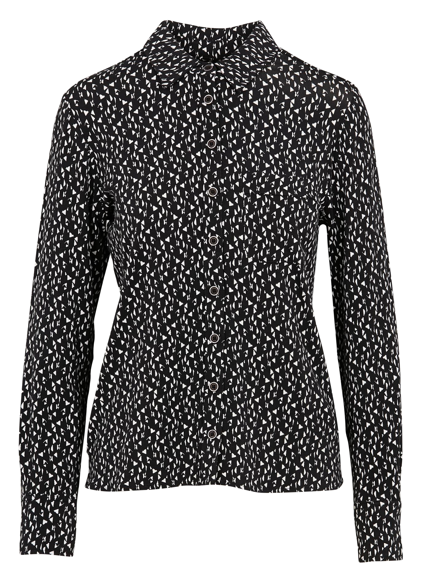 TALBA2 - Chemise droite imprimée | Noir
