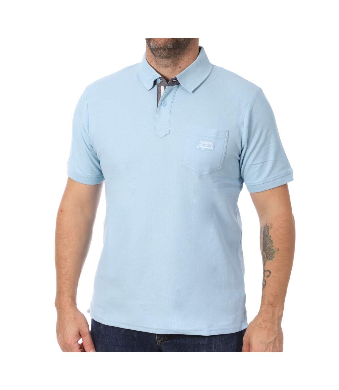 Polo Bleu Homme Lee Cooper Opan