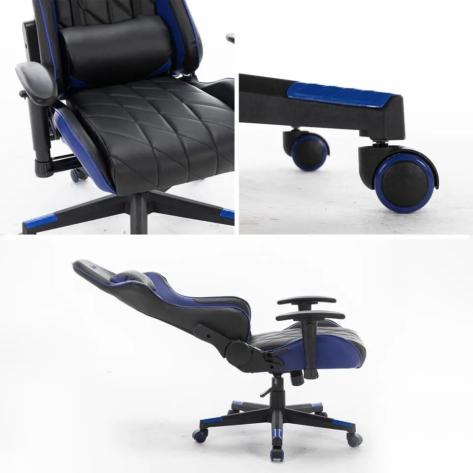 Ocazi Nevada Gaming stoel - Bureaustoel - Zwart/Blauw