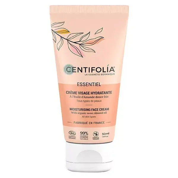 Creme facial hidratante orgânico Centifolia Essential 50ml