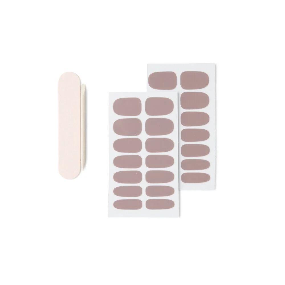 Lot de 24 autocollants vernis à ongles unis 6 coloris