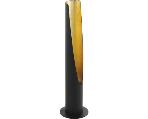 LED tafellamp 5W 340 lm 3000 KH 39,5 cm Barbotto zwart/goud met snoerschakelaar