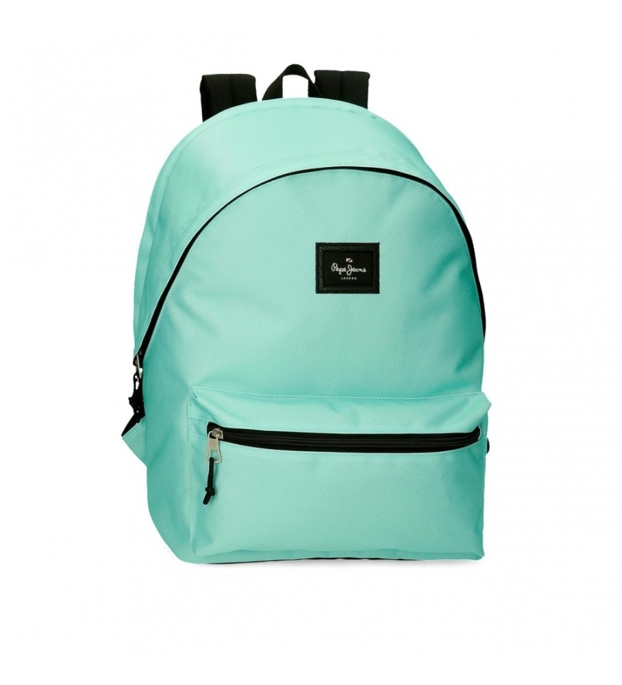 Mochila para computador Pepe Jeans Aris Colorful turquesa com dois compartimentos