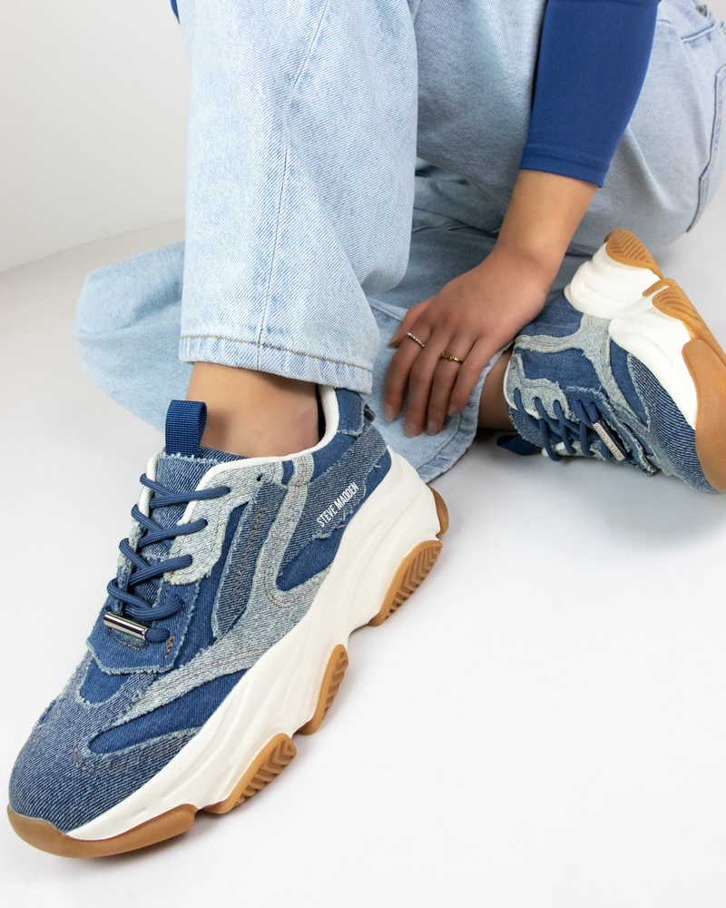 Steve Madden Possession-E Dad Sneakers  - blauw