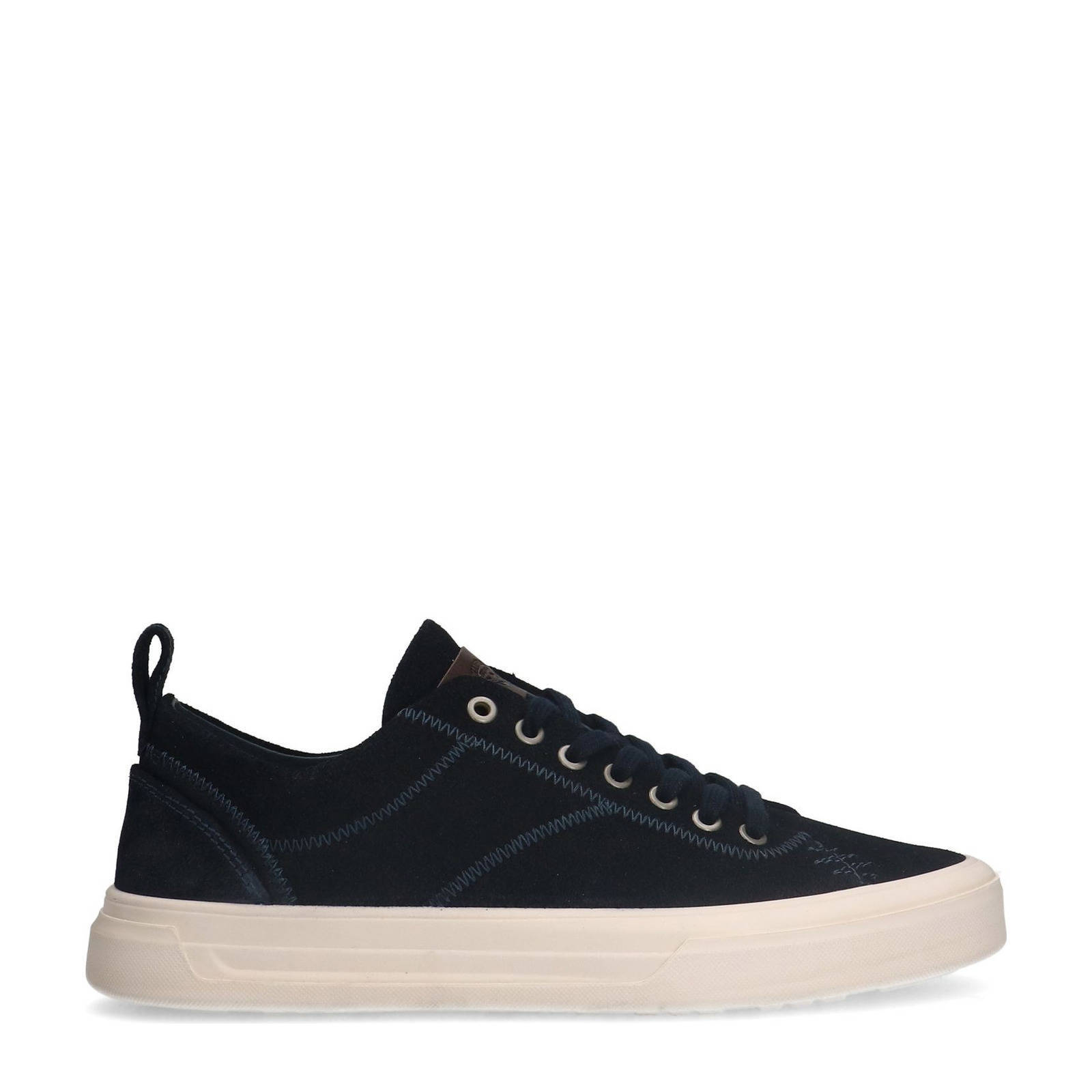 Manfield suède sneakers donkerblauw