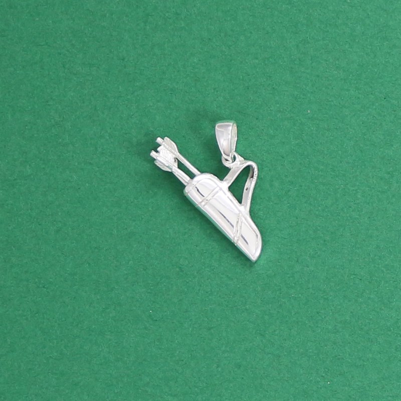 Pendentif tir à l'arc carquois et fléches - Argent massif