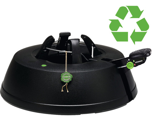 KRINNER Green Line Comfort Grip M Kerstboomstandaard, max. boomhoogte 2,5 m, max. stamdiameter 12 cm, zwart
