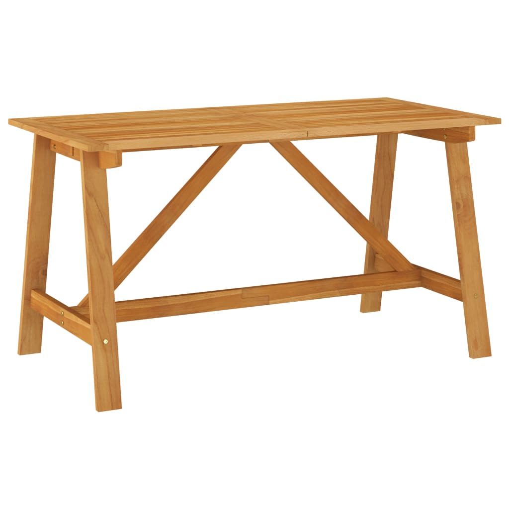 Mobilier de salle à manger de jardin 7 pièces bois d'acacia solide