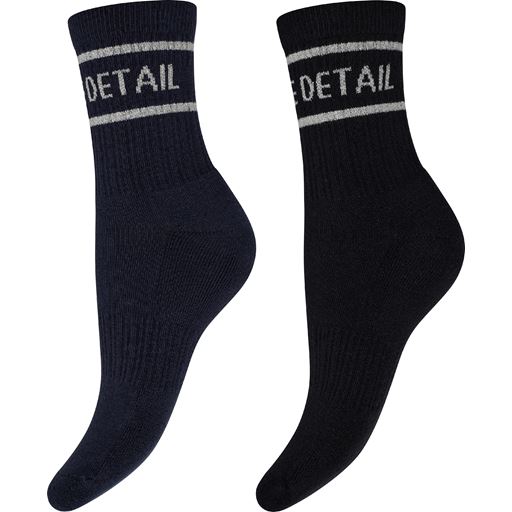 Hype The Detail 2-pak Tennissokker, Black/Navy