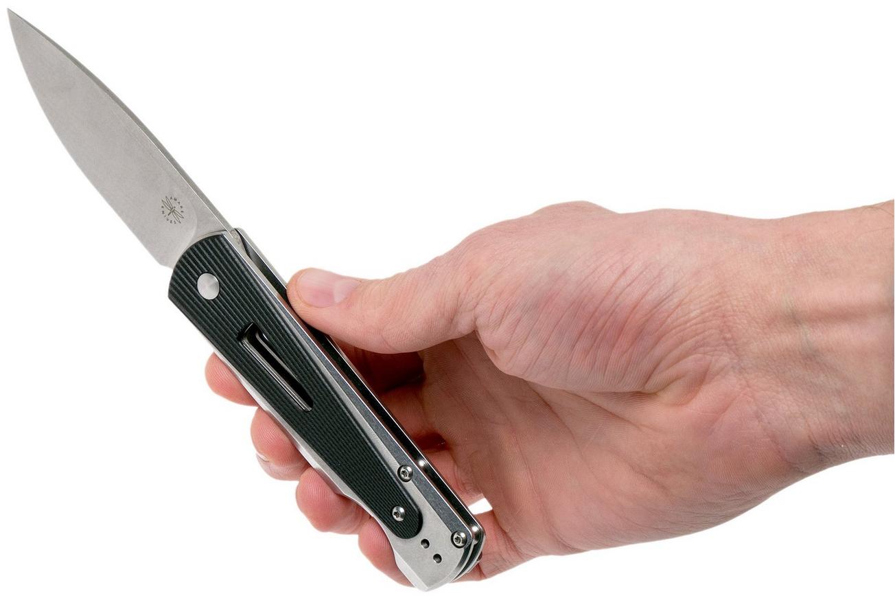 Amare Knives Paragon, stonewashed blade, milled G10, zakmes