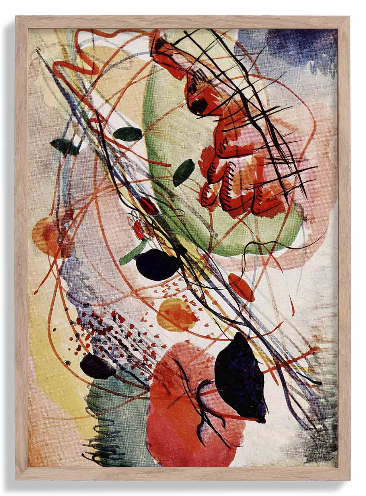 Aquarell-Druck von Wassily Kandinsky