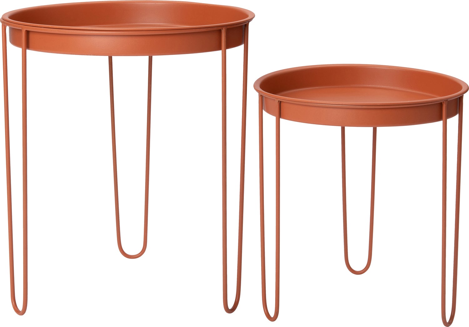Intratuin bijzettafel Tray terracotta D 39 H 45 cm