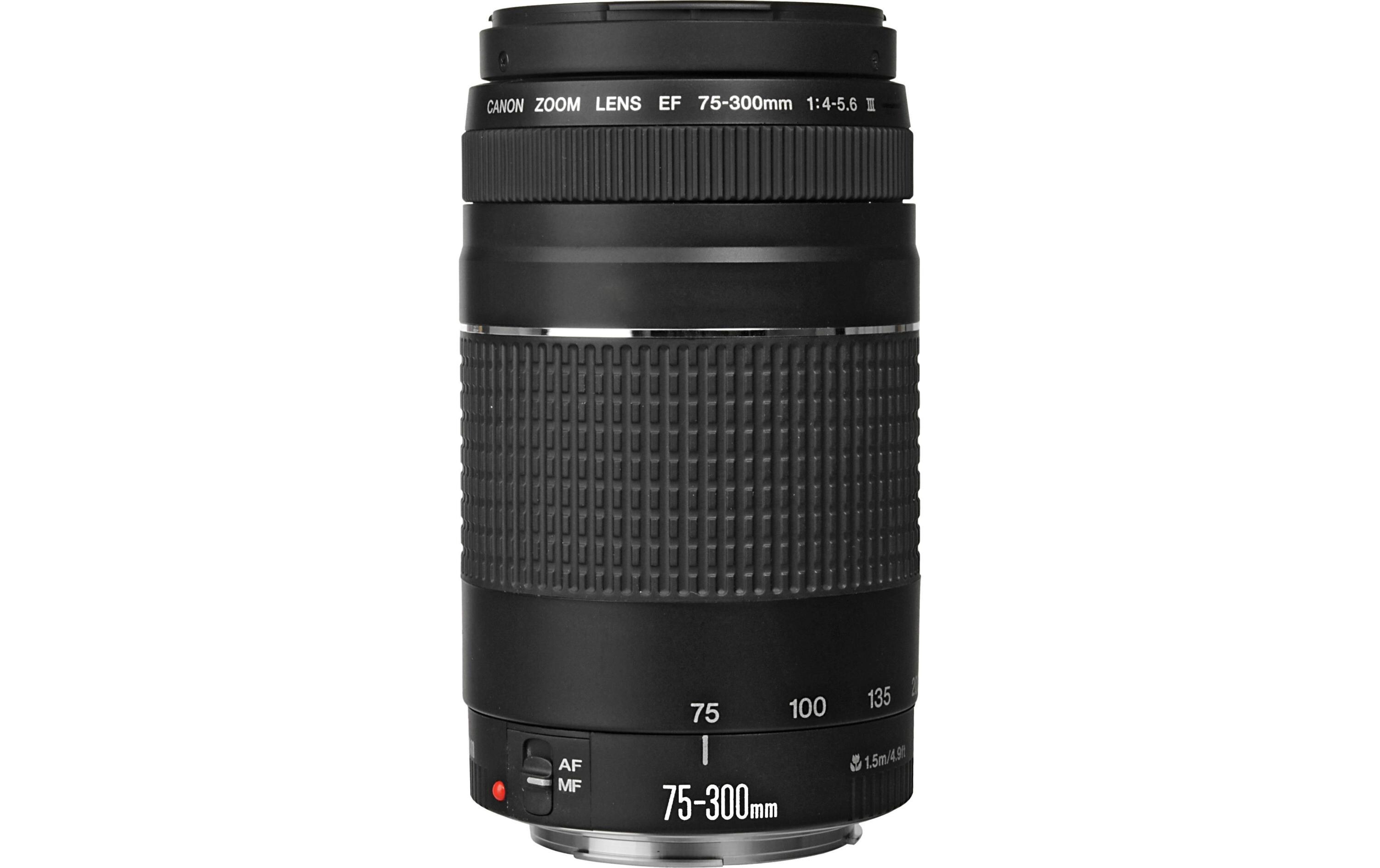 Zoomobjektiv EF 75-300 mm F/4.0-5.6 III<br>Leichtes Telezoom-Objektiv mit vierfacher Vergrösserung