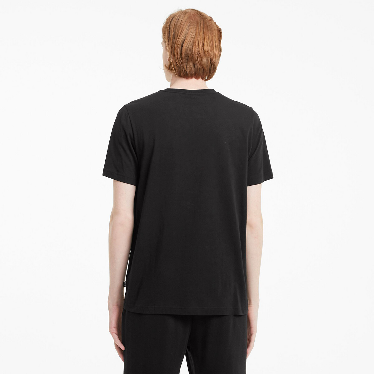 PUMA<br>Camiseta de manga curta, logo essencial pequeno