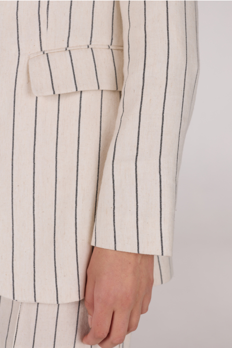 Juffrouw Jansen ecru dames blazer