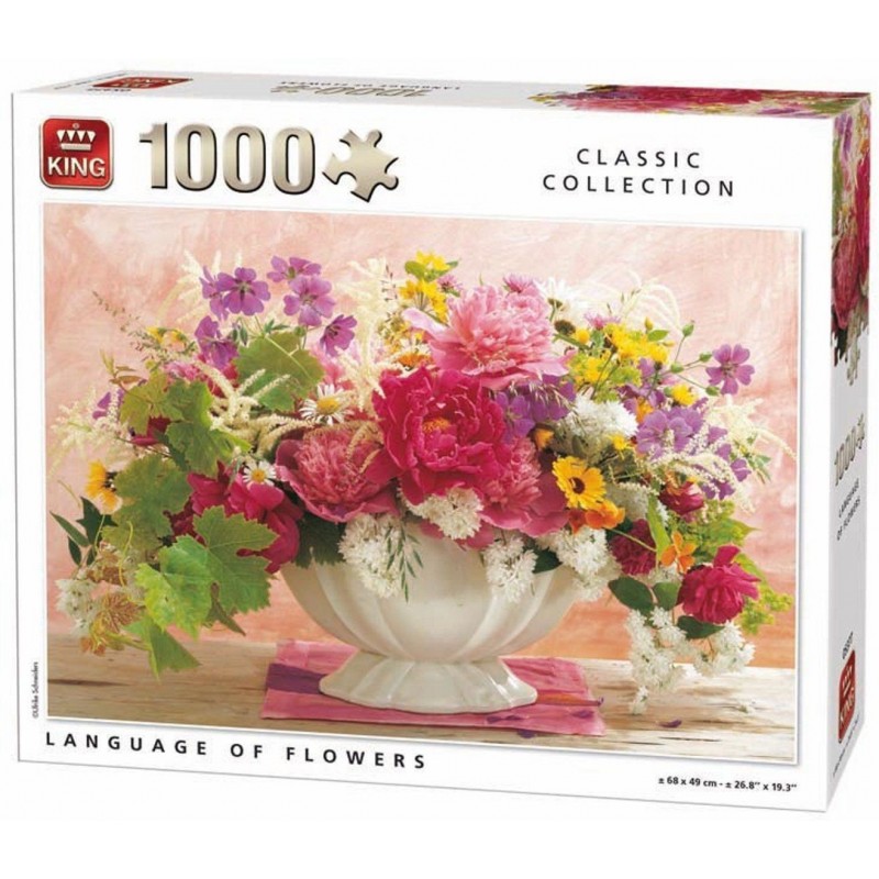Puzzle 1000 pièces - Vase fleurs