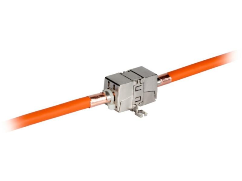 Wirewin Kupplung Cat.6A & Cat.7 für Installationskabel, fix Kupplung