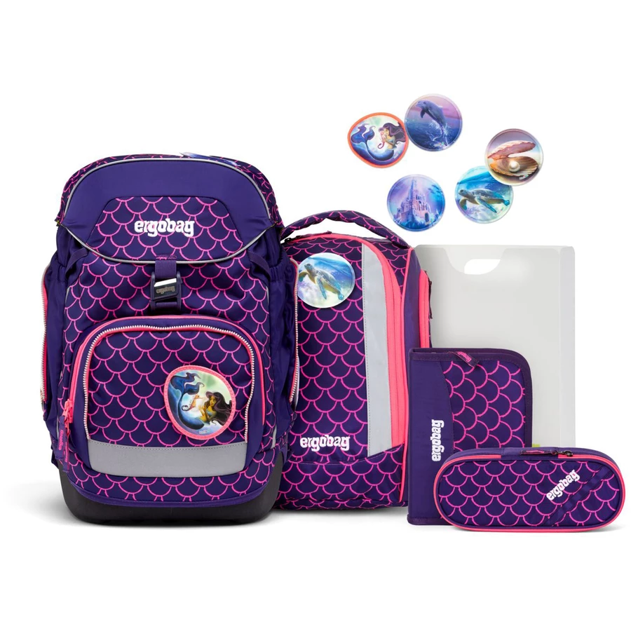 Ergobag Pack Lumi - Schulrucksack Set 6tlg. Modell 2024 PerlentauchBär