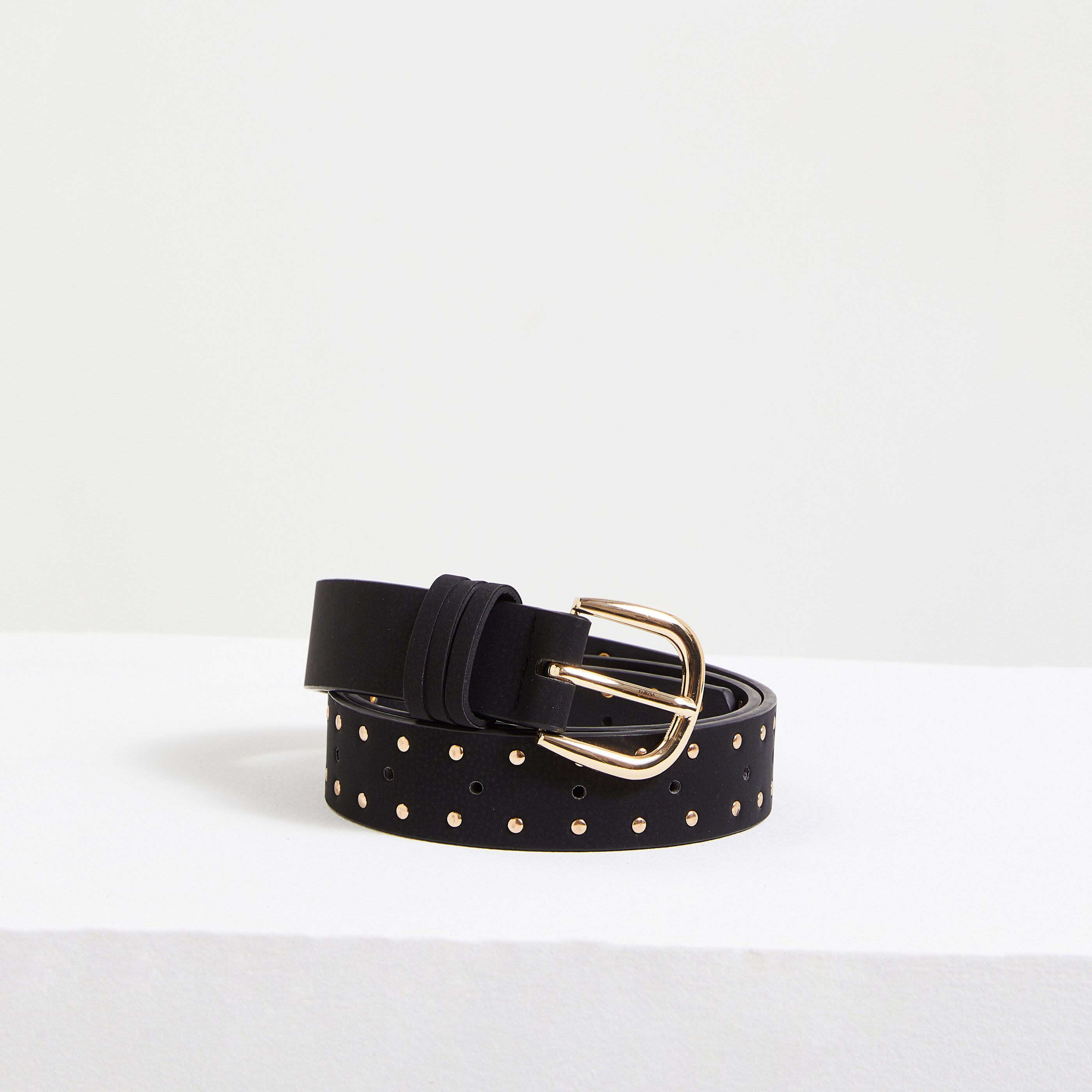 Ceinture cloutée femme - NOIR