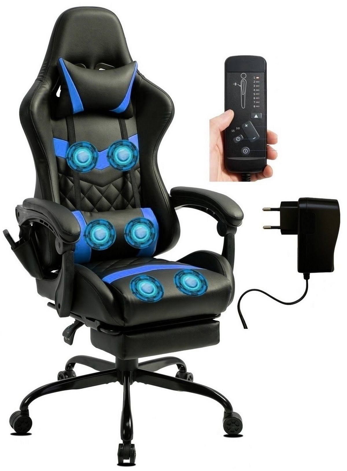 Delman Gaming-Stuhl Mit 6 Vibrationspunkten Drehstuhl dicke Polsterung