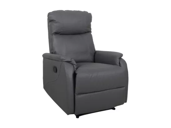 Fauteuil relaxation relevable manuellement BERLIN coloris gris